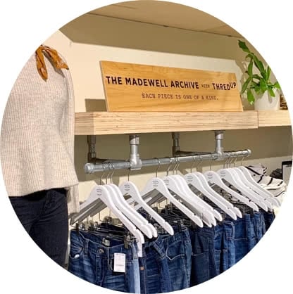 Madewell with thredUP jeans